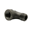 1-1/4"  Black Steel 90 Street Elbow - W02