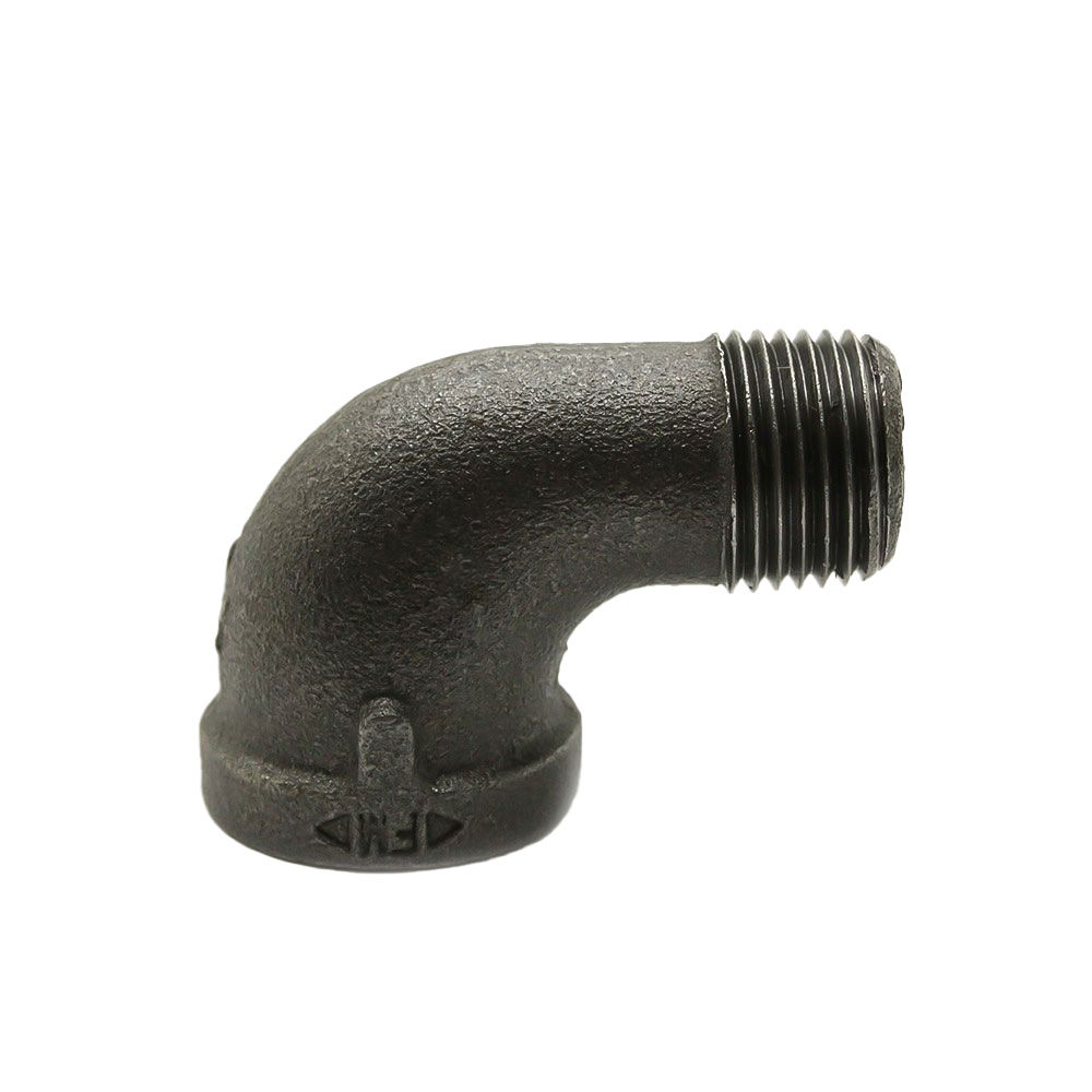 1-1/4"  Black Steel 90 Street Elbow - W03