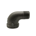 1-1/4"  Black Steel 90 Street Elbow - W03