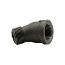 3/4"  Black 45 Black Steel Street Elbow - W03