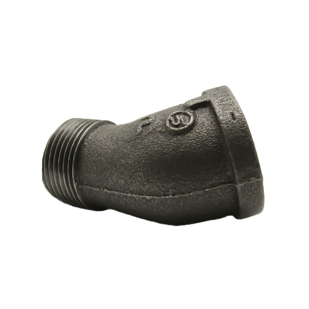3/4"  Black 45 Black Steel Street Elbow - W04