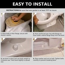 04430 4 Inch X 3 Inch Toilet Bowl Gasket Wax Ring with Plastic Flange & Bolts - W03