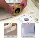 04430 4 Inch X 3 Inch Toilet Bowl Gasket Wax Ring with Plastic Flange & Bolts - W05