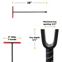 M25-127 1/2 X 27 WTR METER KEY - W03