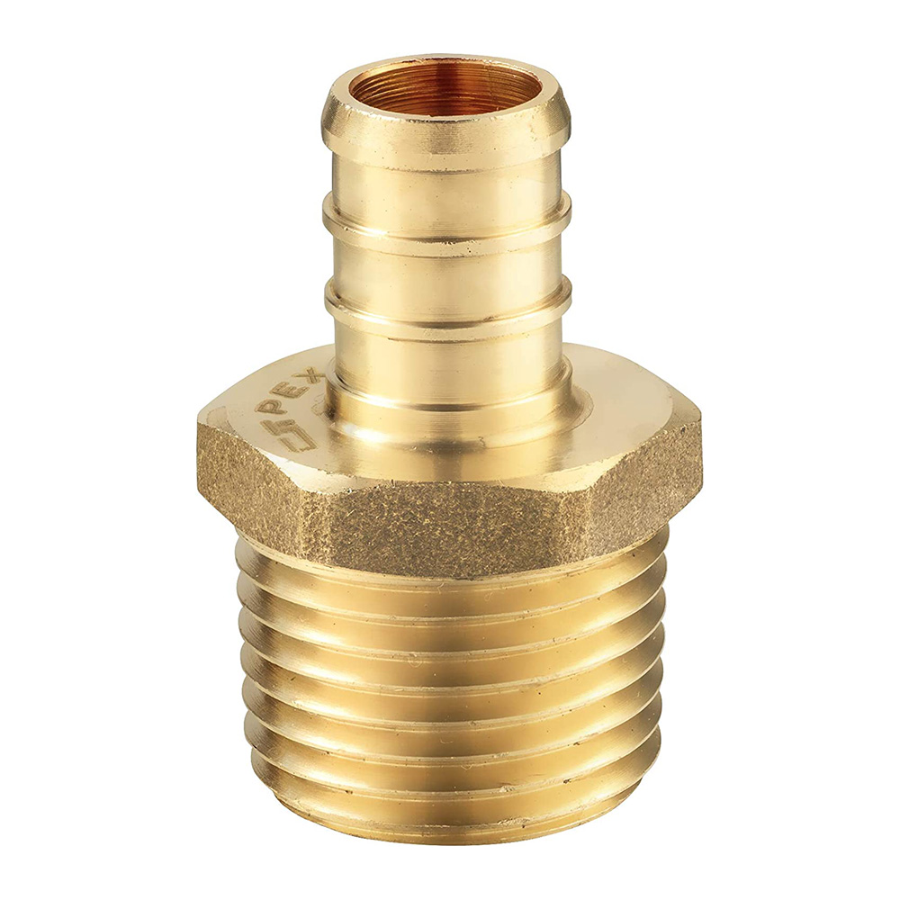 3/4" x 3/4" Brass Male Adapter F1807 x MPT Lead Free - (PEX B) - W02