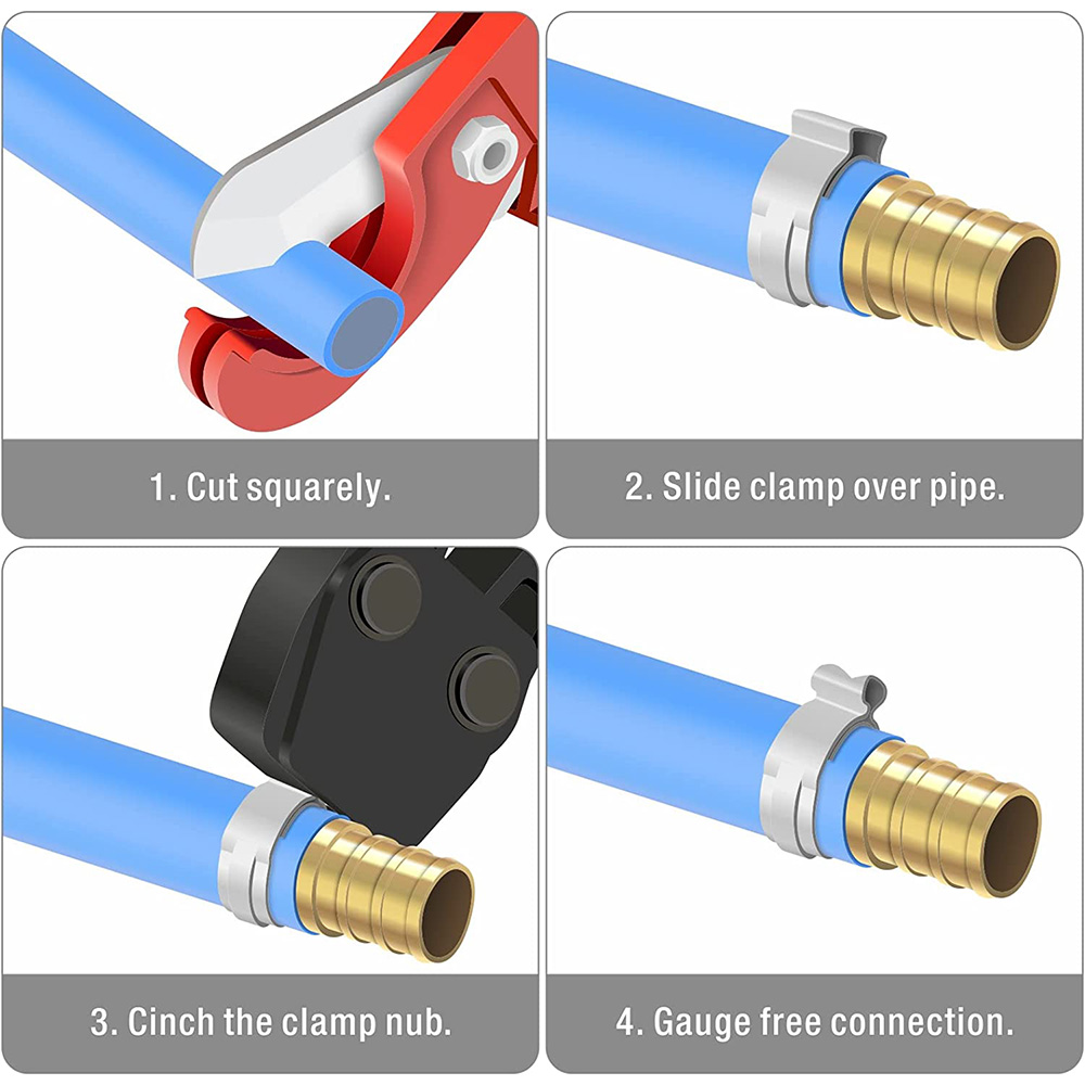 3/4" Stainless Steel Clamps F1807 - (PEX B) - 10/Pack - W03