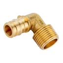 1/2" x 1/2" Brass Elbow F1960 x MPT Lead Free - (PEX A) - W02