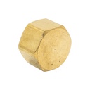 61CX 1/4" Lead-Free Brass Compression Cap - W02