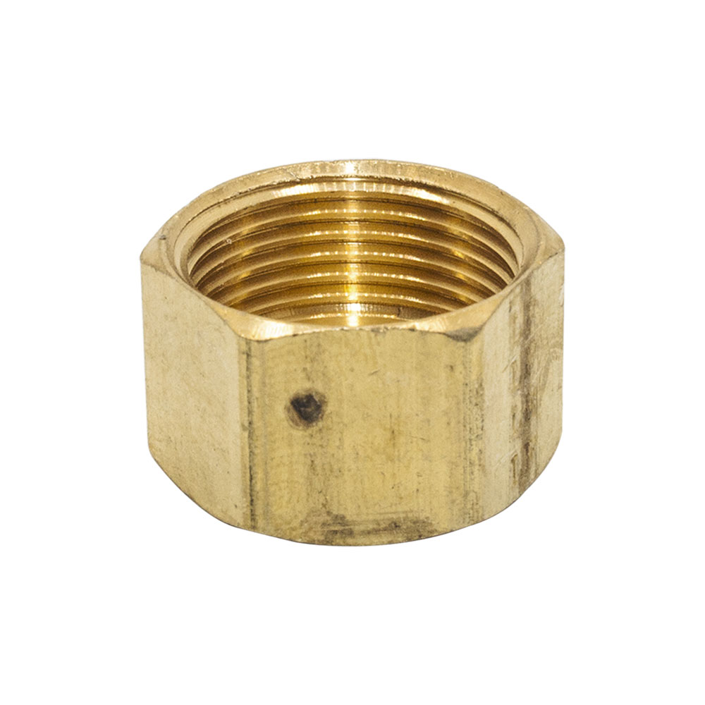 61CX 1/4" Lead-Free Brass Compression Cap - W03