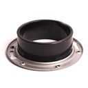 83611 4" x 4" Stainless Steel Closet Flange (Hub) - W02