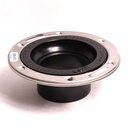83616 4" x 3" Stainless Steel Closet Flange (Spigot) - W02