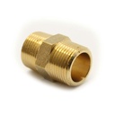 3/8 BRASS HEX NIPPLE - W02