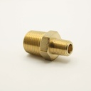 1/4 X 1/8 BRASS RED. NIPPLE - W02