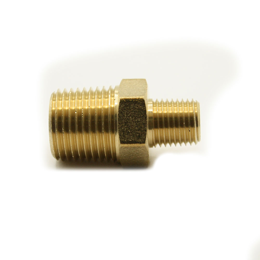 1/4 X 1/8 BRASS RED. NIPPLE - W03