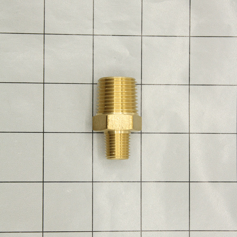 1/2 X 1/4 BRASS RED. NIPPLE - W05