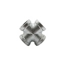 1-1/2" Galvanized Steel Cross - W04