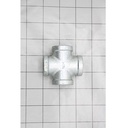 1-1/2" Galvanized Steel Cross - W05