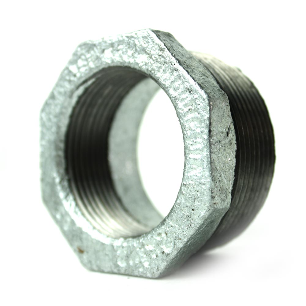 2" x 1/2" Galvanized Steel Hex Bushing - W02