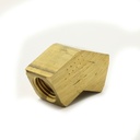 1/8" 45 Deg Elbow Brass [BARSTOCK] - FST22EAF - W03