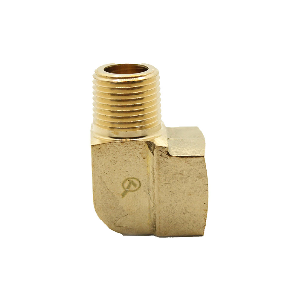 1/4" 90 Street Elbow Brass [BARSTOCK] - FST44E - W02