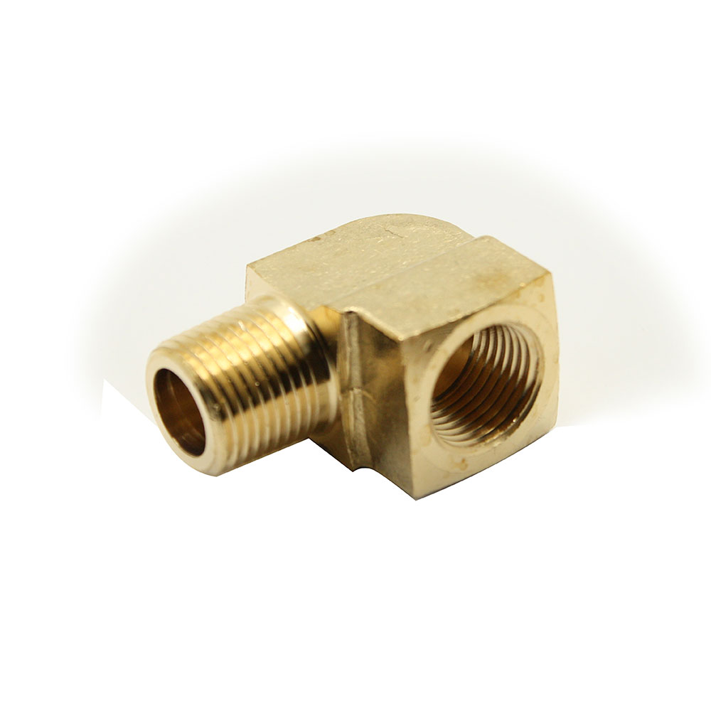 1/4" 90 Street Elbow Brass [BARSTOCK] - FST44E - W03