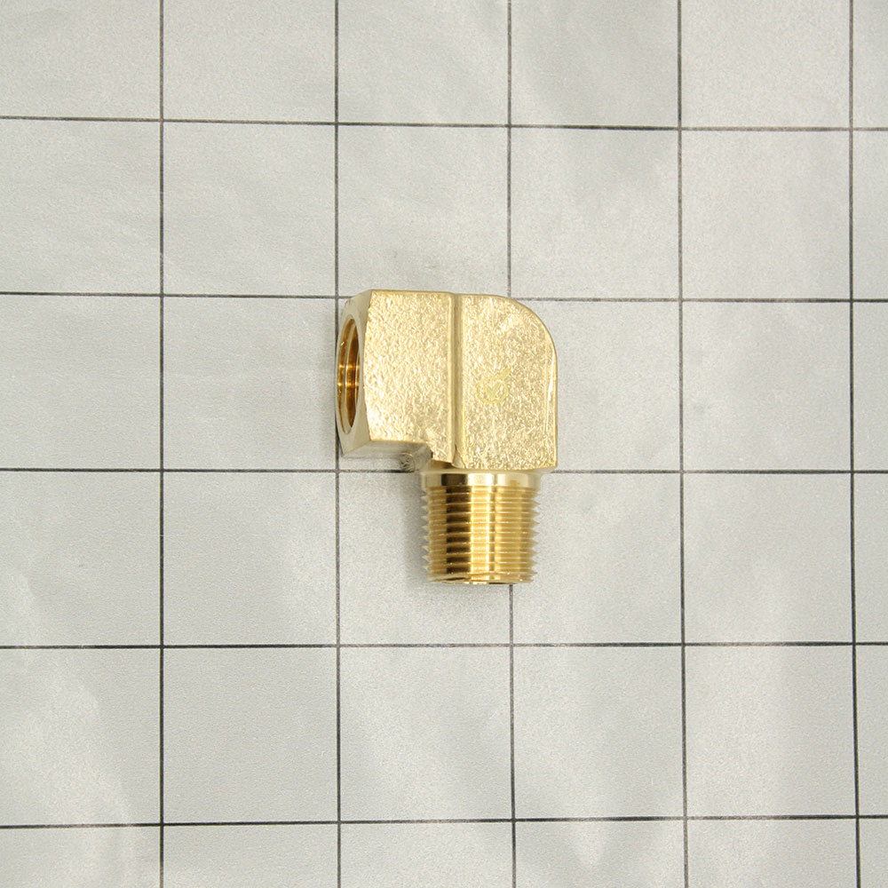 1/4" 90 Street Elbow Brass [BARSTOCK] - FST44E - W05
