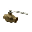 3/4" CXC Brass Full Bore Ball Valve - W02