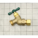 5/8" Comp. x 3/4" GHT Brass No-Kink Hose Bibb - ARROWHEAD - W04