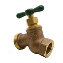1/2" FIP x 3/4" GHT Brass No-Kink Hose Bibb - W03