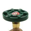 1" FIP x 3/4" GHT Brass Bent Nose Garden Valve - W02