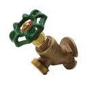 1/2" FIP x 3/4" GHT Brass Flanged Threaded Sillcock Valve - W04
