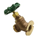 1/2" FIP x 3/4" GHT Brass Flanged Threaded Sillcock Valve - W05
