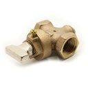 1" FIP Brass Ground Key Stop & Waste Valve - W03