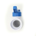 1" Slip PVC Ball Valve - Blue Handle (Heavy-Duty) - W02