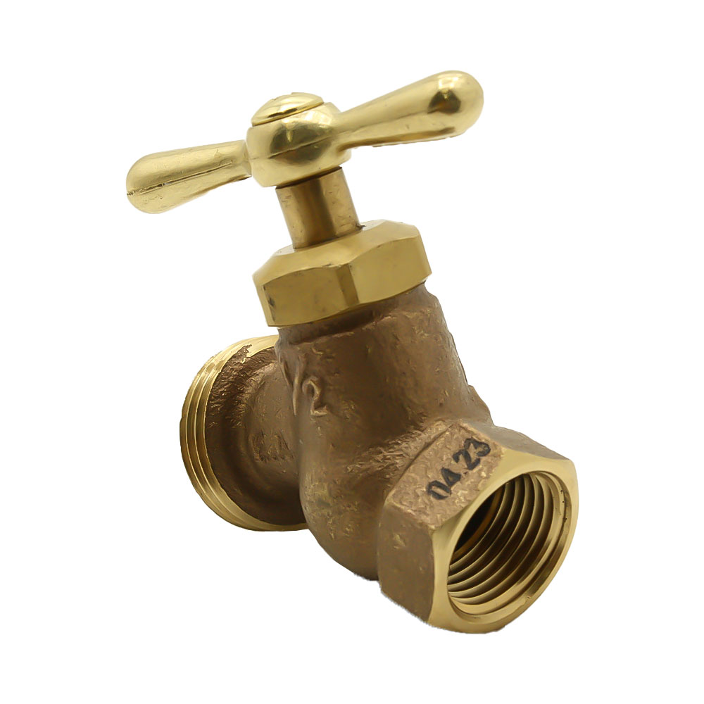 3/4" FIP x 3/4" GHT No-Kink Hose Bibb - Economy  (TSC STOCK) - W02