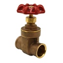 1/2" CXC Brass Gate Valve - Economy - W02