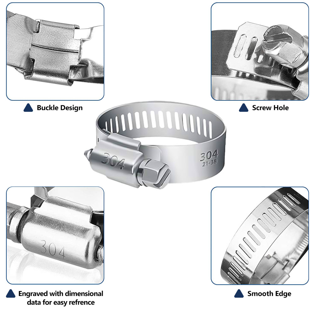 #20 SS CLAMP 1-3/4" MAX (10PK) (6519520) - W02