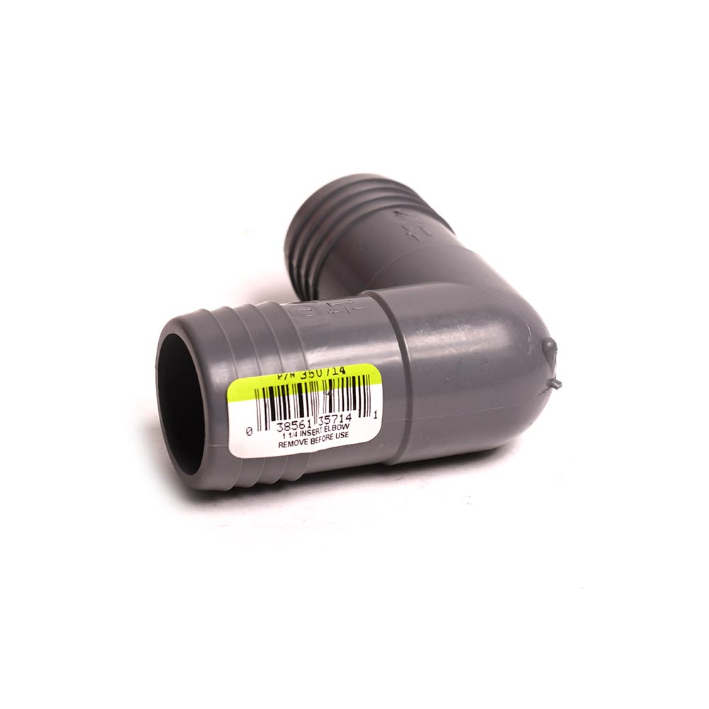 1-1/4" Poly Insert 90 Elbow - W02