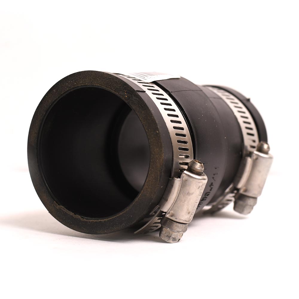 P1056-150/125 1-1/2" Cast Iron or Plastic to 1-1/4" Drain Pipe Flexible Repair Reducer Coupling - W03