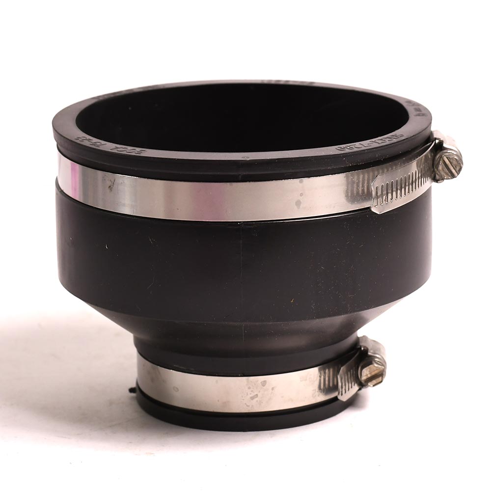P1056-42 4" Cast Iron or Plastic to 2" Cast Iron or Plastic Flexible Repair Reducer Coupling - W02