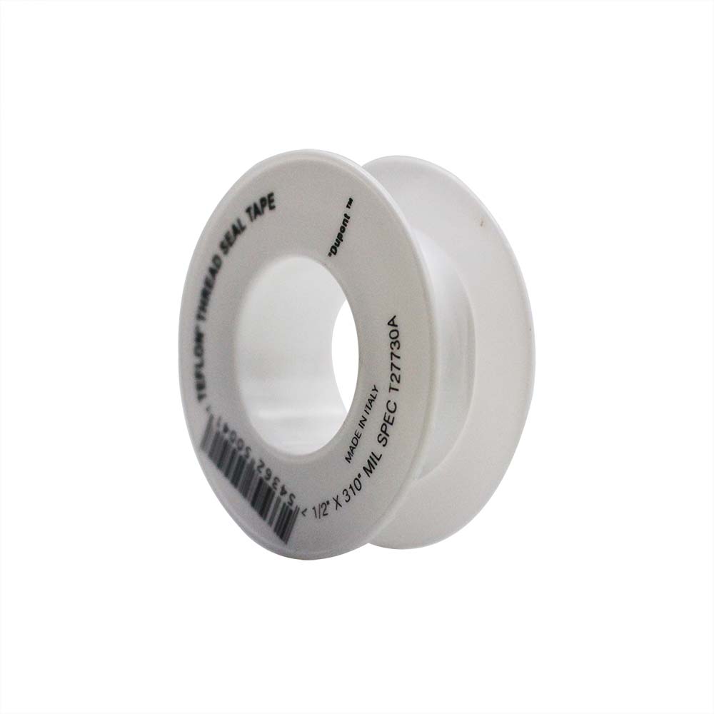 157-T 1/2 X 600" Teflon / PTFE Thread Sealing Tape - White - W04