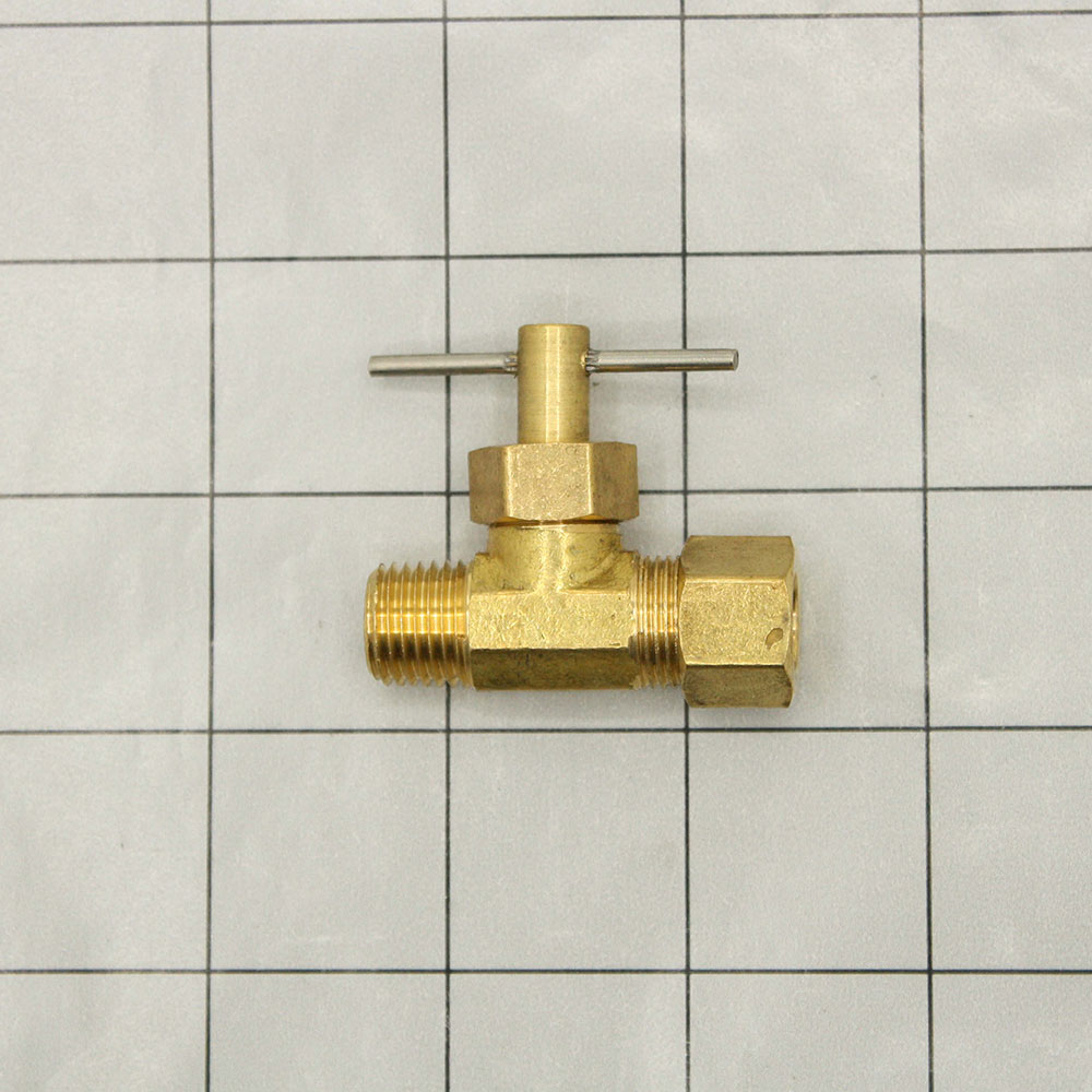 705-T 1/4 Compression X 1/8 MIP Straight Needle Valve  - W04