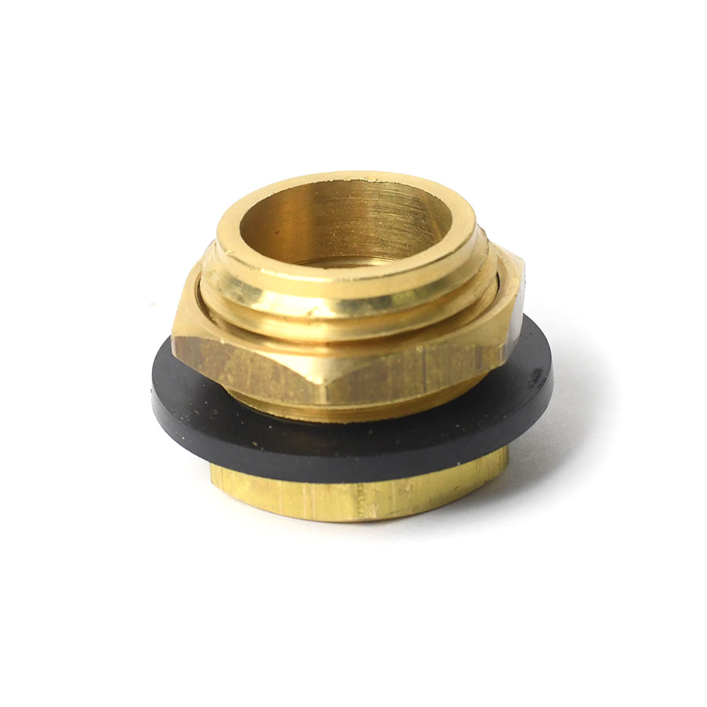 719-T Brass Evaporative Cooler Overflow Drain - 3/4" Male GHT x 1/2" FIP - W02