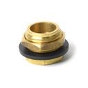 719-T Brass Evaporative Cooler Overflow Drain - 3/4" Male GHT x 1/2" FIP - W02