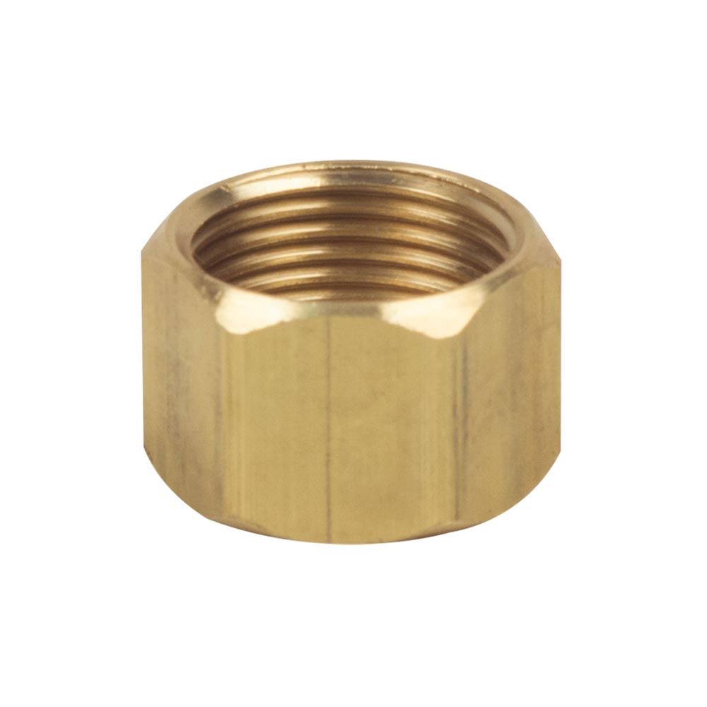 1057-T 61-C 3/8"  Comp Lead-Free Brass Nut 2/Pack - W02