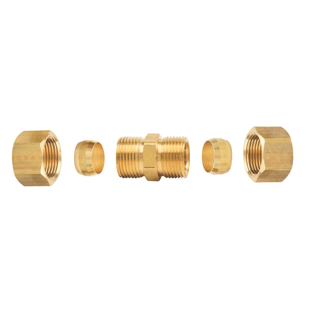1063-T 62-C 1/2" Comp  Lead-Free Brass Coupling - W02