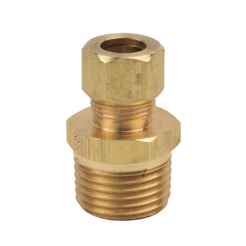 1092-T 68-C 3/8" Comp  x 1/2" MIP Lead-Free Brass Adapter - W02