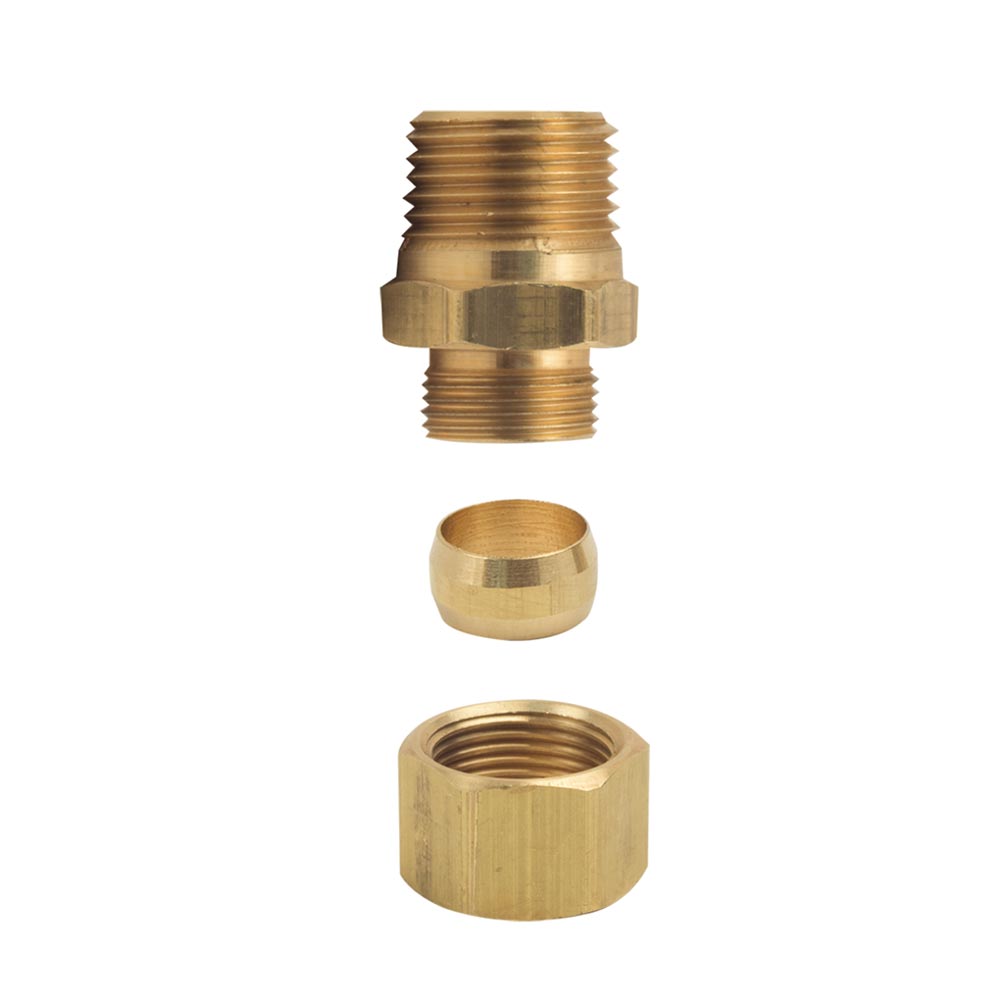 1094-T 68-C 1/2" Comp x 1/2" MIP Lead-Free Brass Adapter - W03