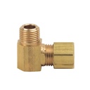1097-T 69-C 1/4"  Comp x 1/8" MIP  Lead-Free Brass 90 Elbow - W03