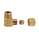 1098-T 69-C 1/4" Comp  x 1/4" MIP Lead-Free Brass 90 Elbow - W03